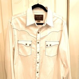 Wrangler Retro Pearl Snap Shirt, size L